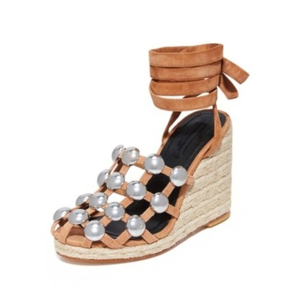 BNIB Alexander Wang Taylor Espadrille Wedges - Picture 6 of 12